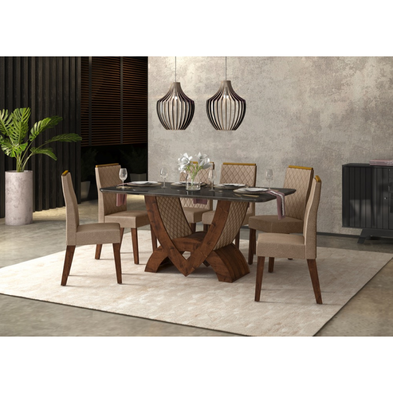 Venetian Dining Table (Mocha)