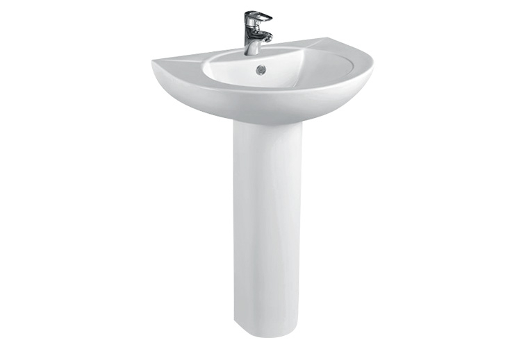 Pedestal Basin - White-M-307