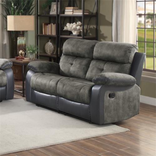 Ascot Reclining Loveseat - Grey