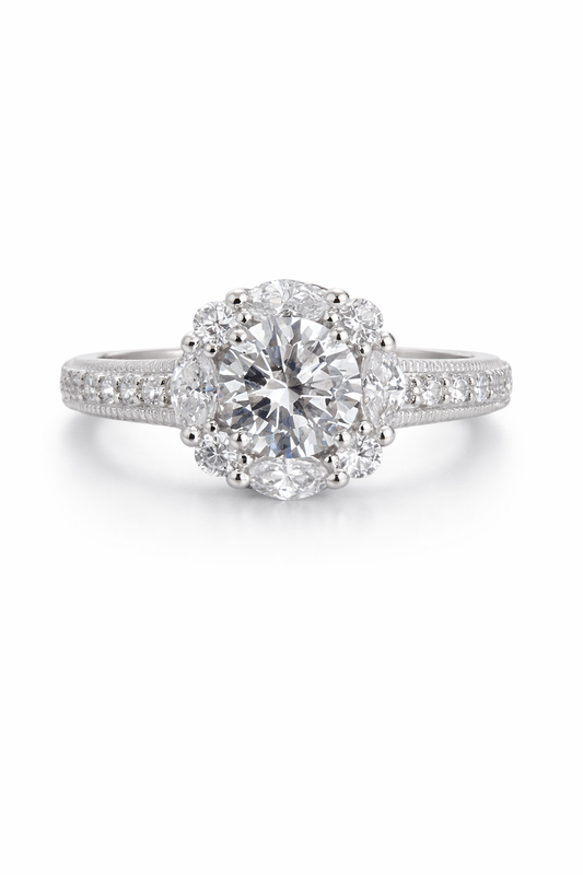 Silver Engagement Ring