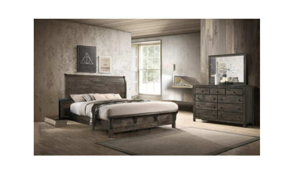 Rockport 3PC Queen Set - Bedframe, Dresser, Mirror