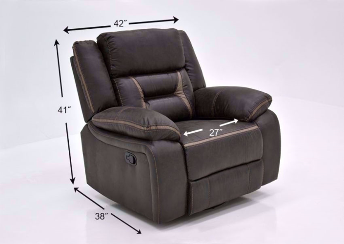 The President 3-Piece Sofa Set | Chocolate