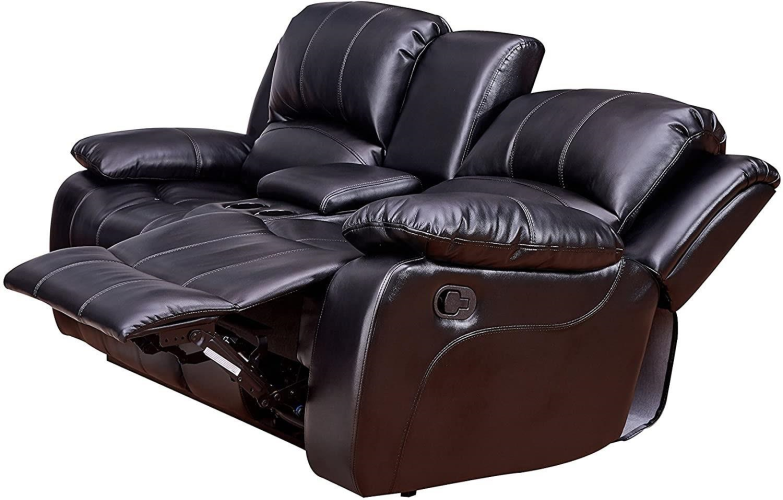 Boston 3 Piece Sofa Set / Black