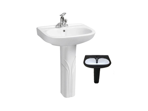 M-306 Pedestal Basin - Black & White