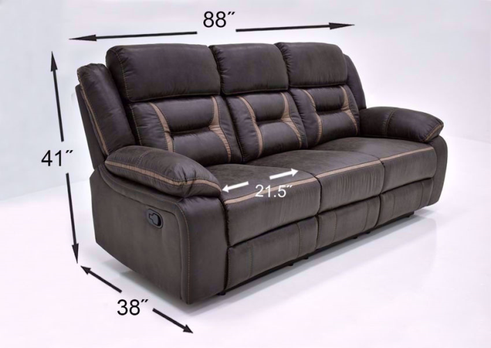 The President 3-Piece Sofa Set | Chocolate