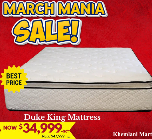 Duke King one sided pillow top Mattress