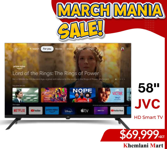 58” JVC HD Smart TV