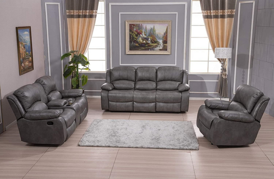 Boston 3 Piece Sofa Set / Grey