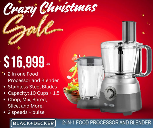 Black and Decker 2 in 1 Food Processor and Blender