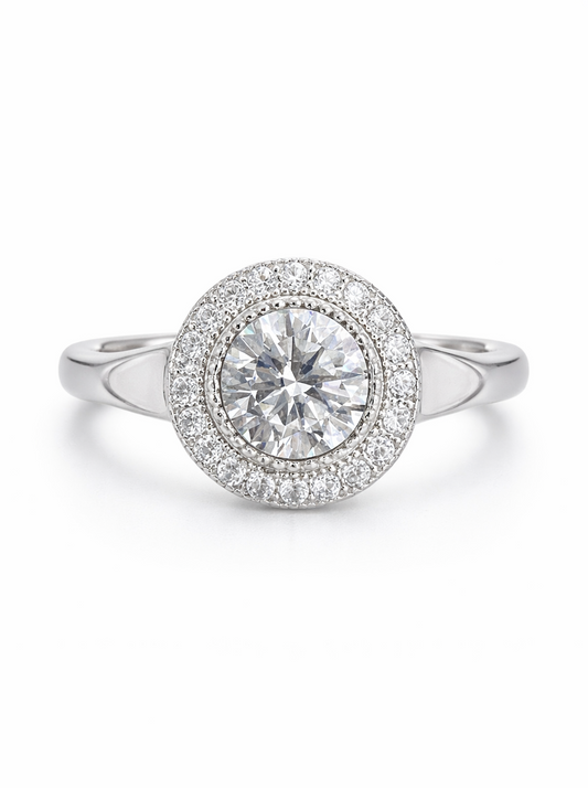 Silver Engagement Ring
