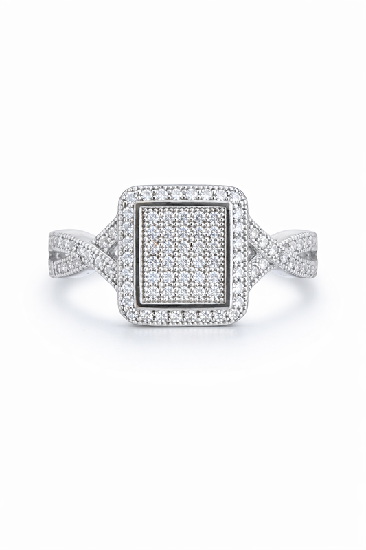 Silver Engagement Ring