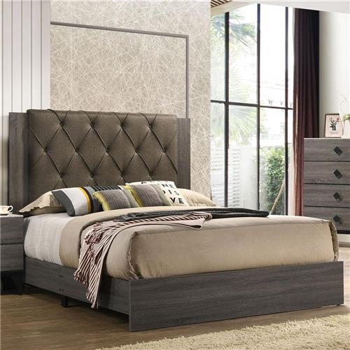 Avalon 3PC Queen Set - Bedframe, Dresser, Mirror - Grey