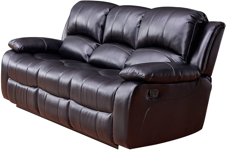 Boston 3 Piece Sofa Set / Black