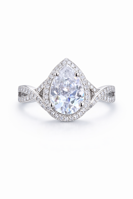 Silver Engagement Ring