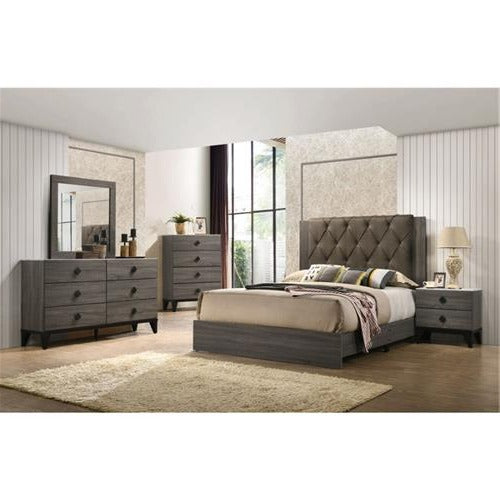 Avalon Grey 3 Piece Set | Bed, Dresser, Mirror