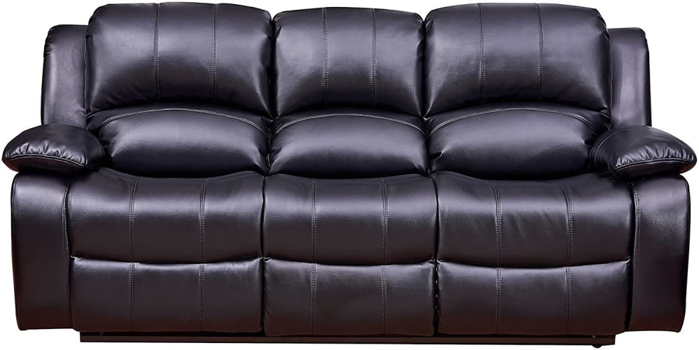 Boston 3 Piece Sofa Set / Black