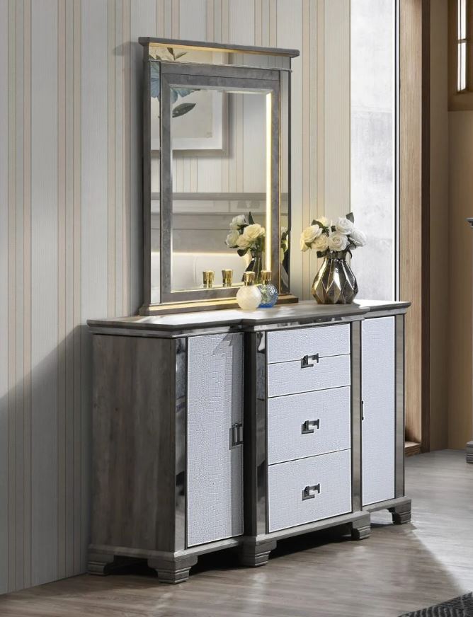 Allura Pearl 5 PC Collection | FREE Nightstand