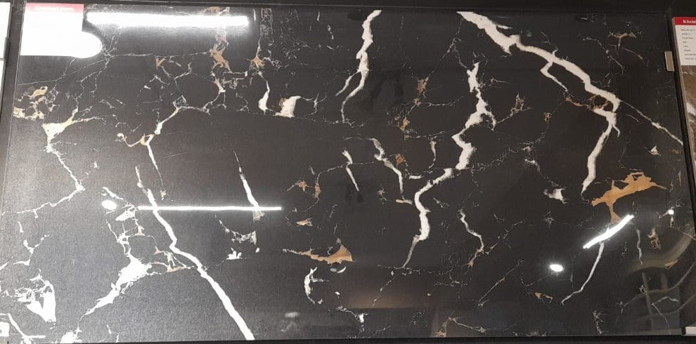 Apollo Black 24X48 Polished Porcelain Glossy