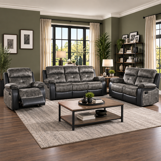 Ascot Grey Sofa Set