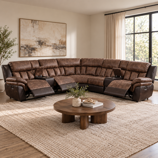 Cinnamon Saddle Sectional