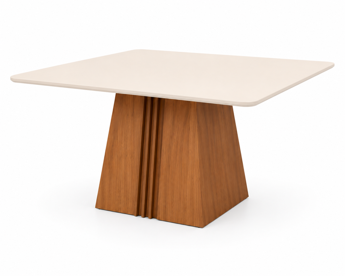 Grand Italia Off White Square Dining Table + 8 Ondina Chairs