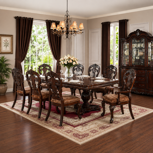 King Alexander 9 Pc Rectangular Dining Set