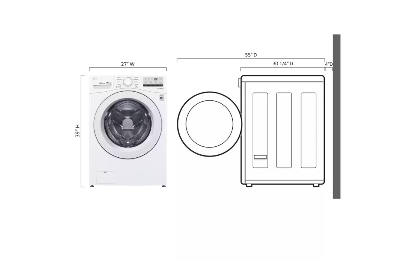 LG 4.5 cu. ft. Front Load Washer Khemlani Mart