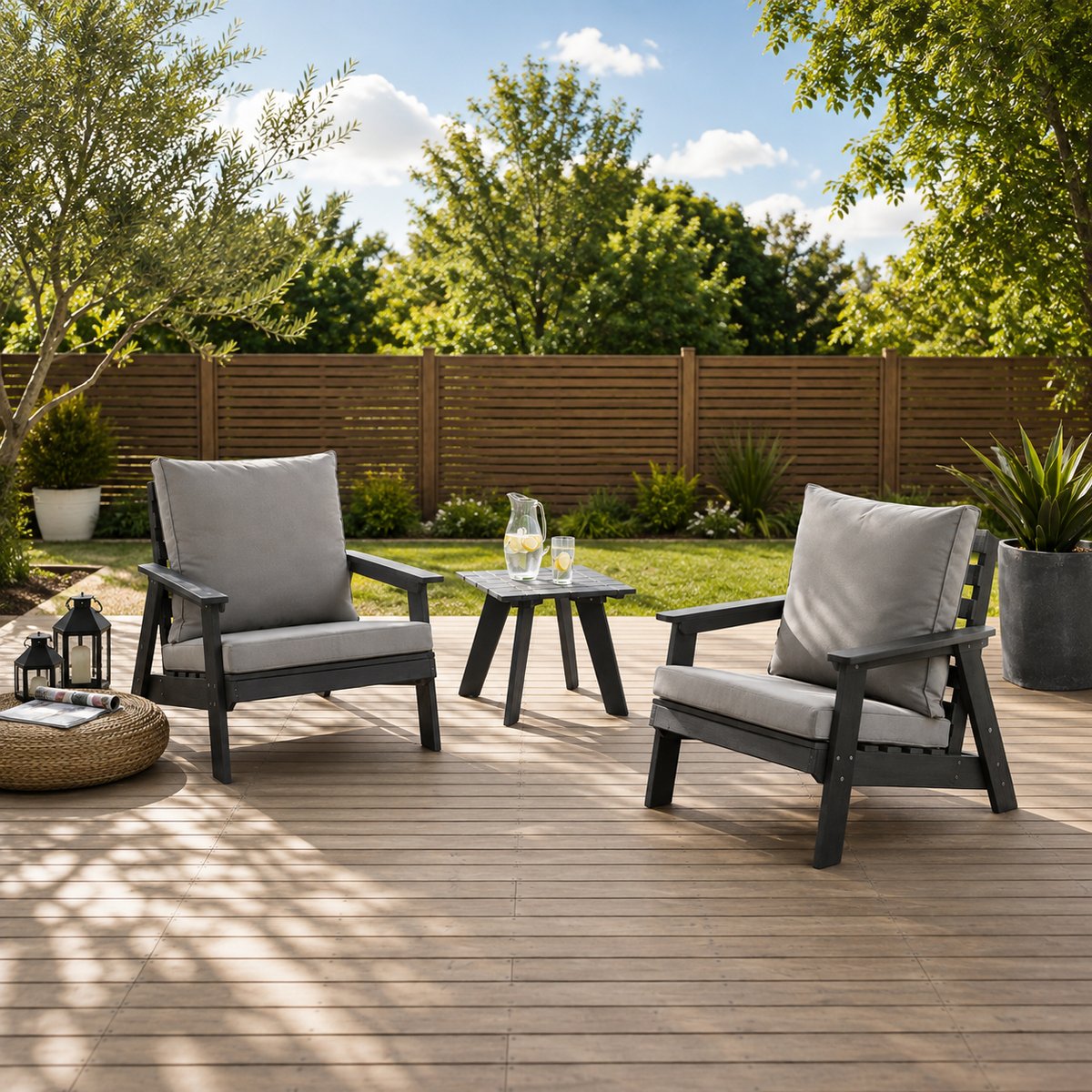 Maui Grey Patio Set