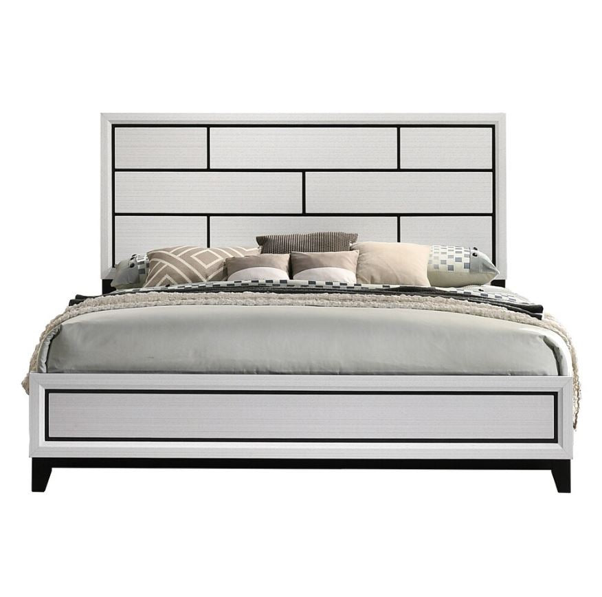 Mystic White 3PC Set | Bed, Dresser, Mirror