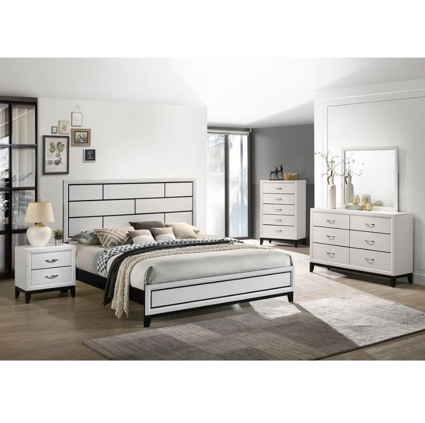 Mystic White 5PC Collection | FREE Nightstand