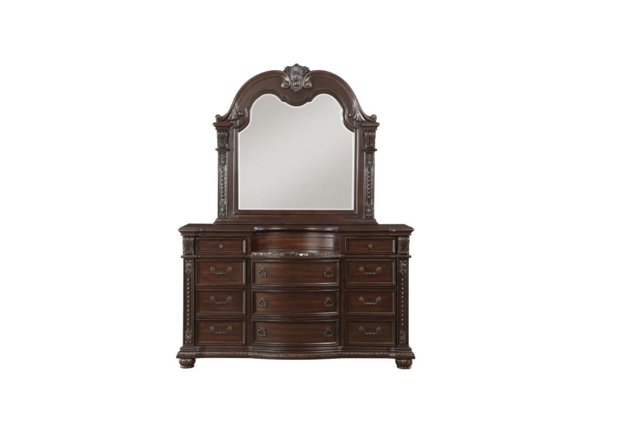 Palace 3PC King Set - Bedframe, Dresser, Mirror