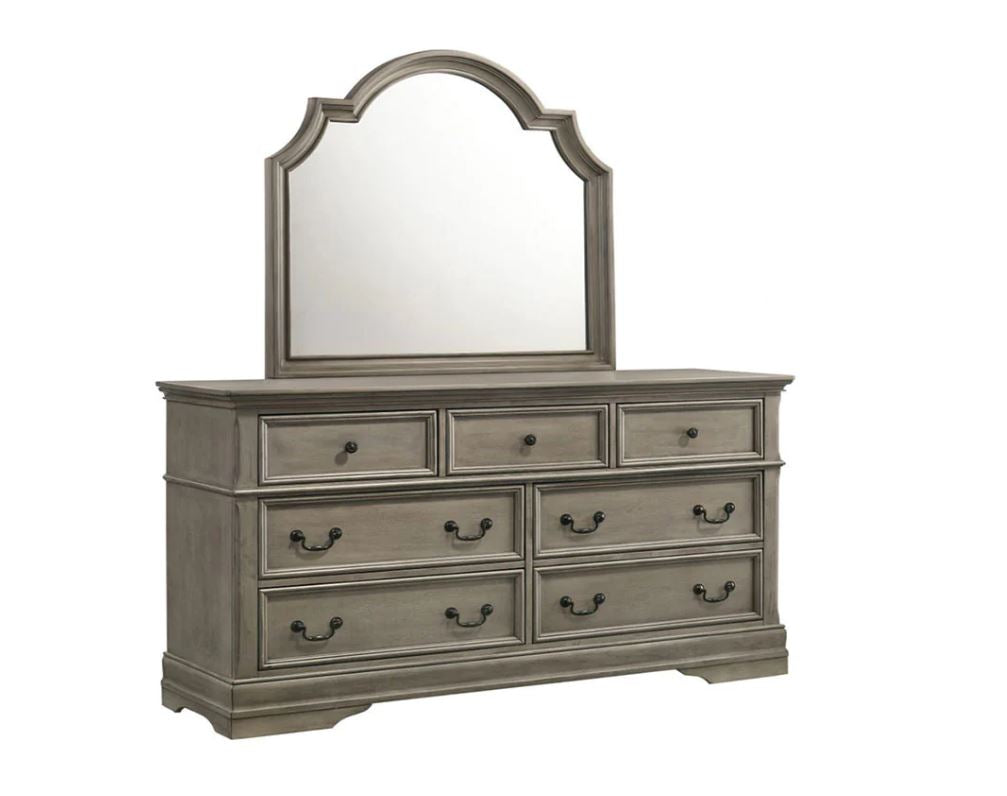 Platinum Elegance 3PC Set | Bed, Dresser, Mirror