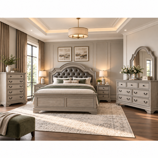 Platinum Elegance 5PC Queen Collection | FREE Nightstand