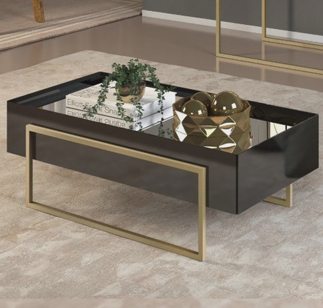 Paris Pilar Black Coffee Table