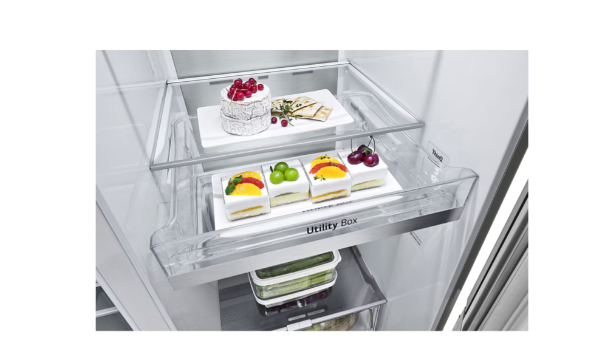 LG Side by Side 24 cu ft knock knock Refrigerator with water/ice Dispenser