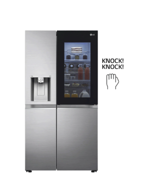 LG Side by Side 24 cu ft knock knock Refrigerator with water/ice Dispenser