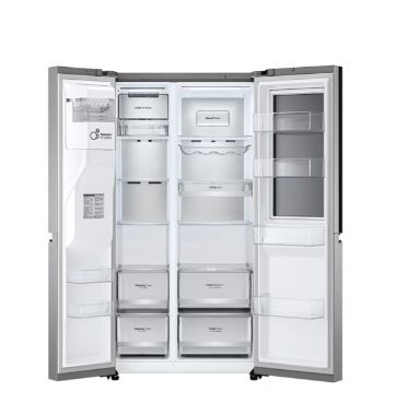 LG Side by Side 24 cu ft knock knock Refrigerator with water/ice Dispenser