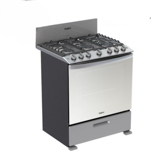 Whirlpool 30"6-Burner Gas Stove - Stainless Steel