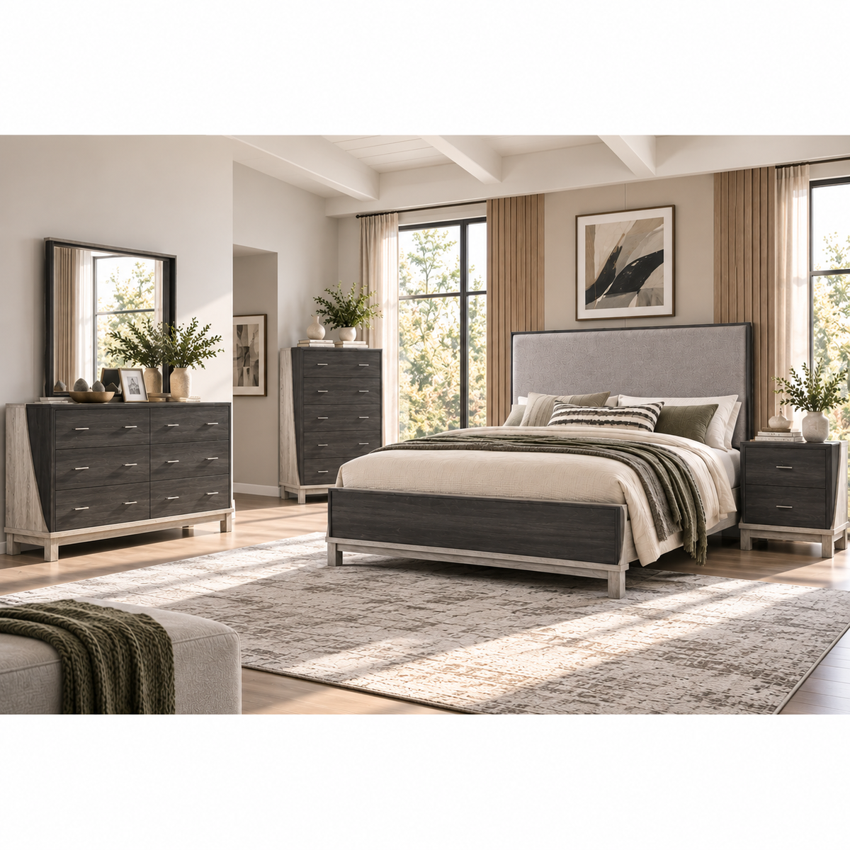 Silver Ridge 5PC Queen Collection | FREE Nightstand