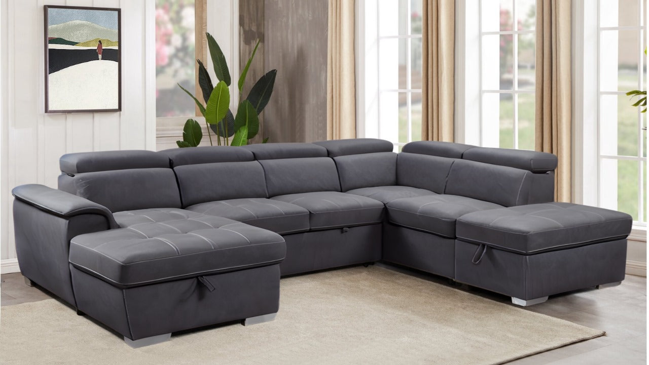 Colossal Comfort Grey Sectional