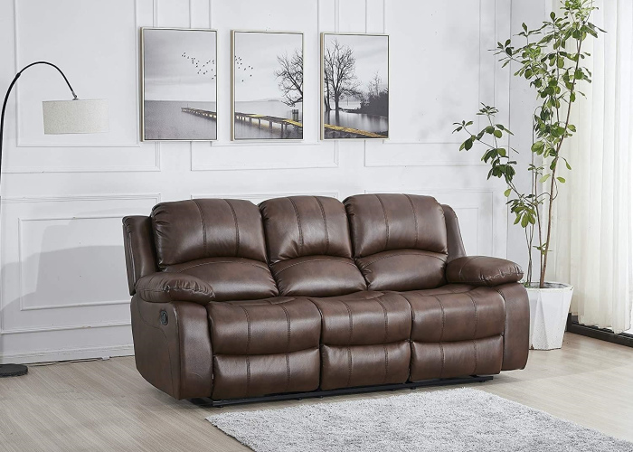 Boston 3 Piece Sofa Set / Brown