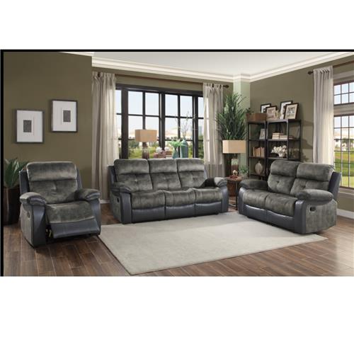 Ascot 3-Piece Sofa Set - Grey - FINAL SALE/NO RETURN/NO REFUND/No Warranty on Fabric
