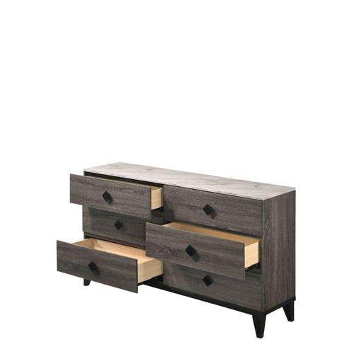 Avalon 3PC Queen Set - Bedframe, Dresser, Mirror - Grey