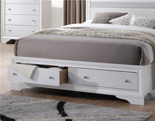Everest Silver 3PC King Set - Bedframe, Dresser, Mirror