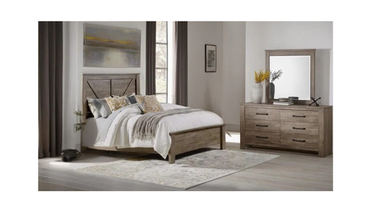 Cedar Grove 3PC Queen Set - Bedframe, Dresser, Mirror