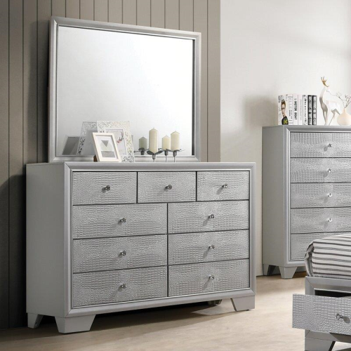 Valencia 3PC King Set - Bedframe, Dresser, Mirror