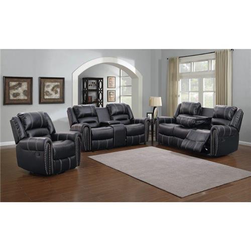 Emperor Sofa Set - Black