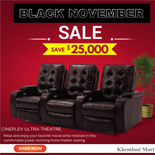 Cineplex Ultra Power Home Theater Sofa.