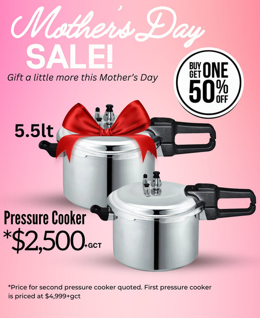 Pressure Cooker 5.5lt - Buy one get one 50% off