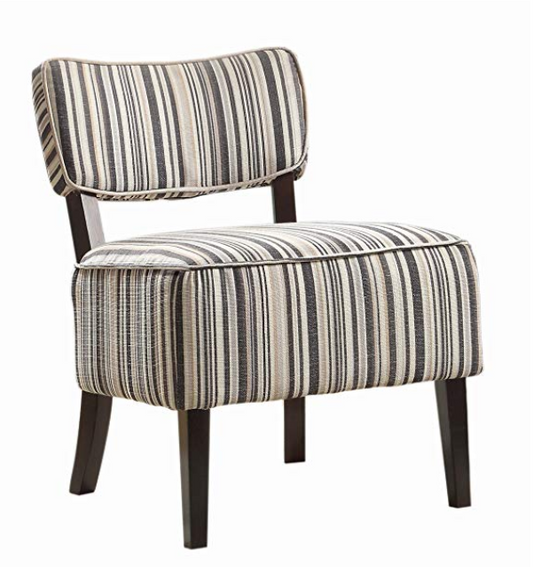 Armless Accent Chair - Striped